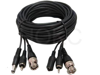 BNC-M and audio and DC cable